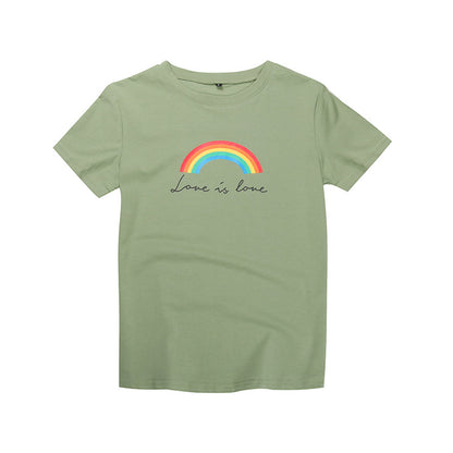 Relaxed Graphic Print T-Shirt with Crewneck and Short Sleeves