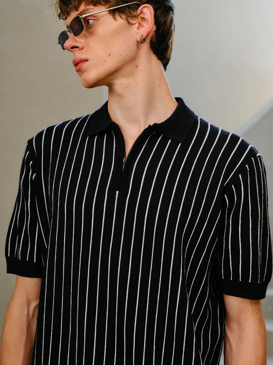 Men Polo Collar T-shirt