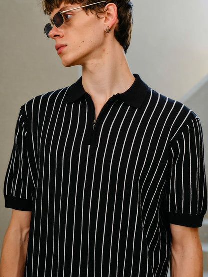 Men Polo Collar T-shirt