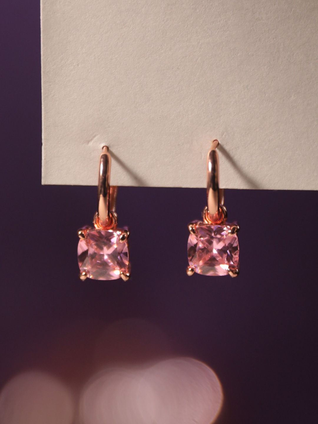 SALTY Contemporary Cupid's Gem Hoop Earrings