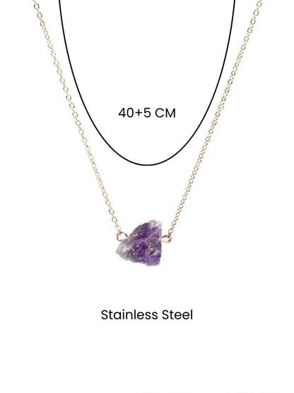 SALTY Pack of 2 Women Shining Gem For Balance Necklace