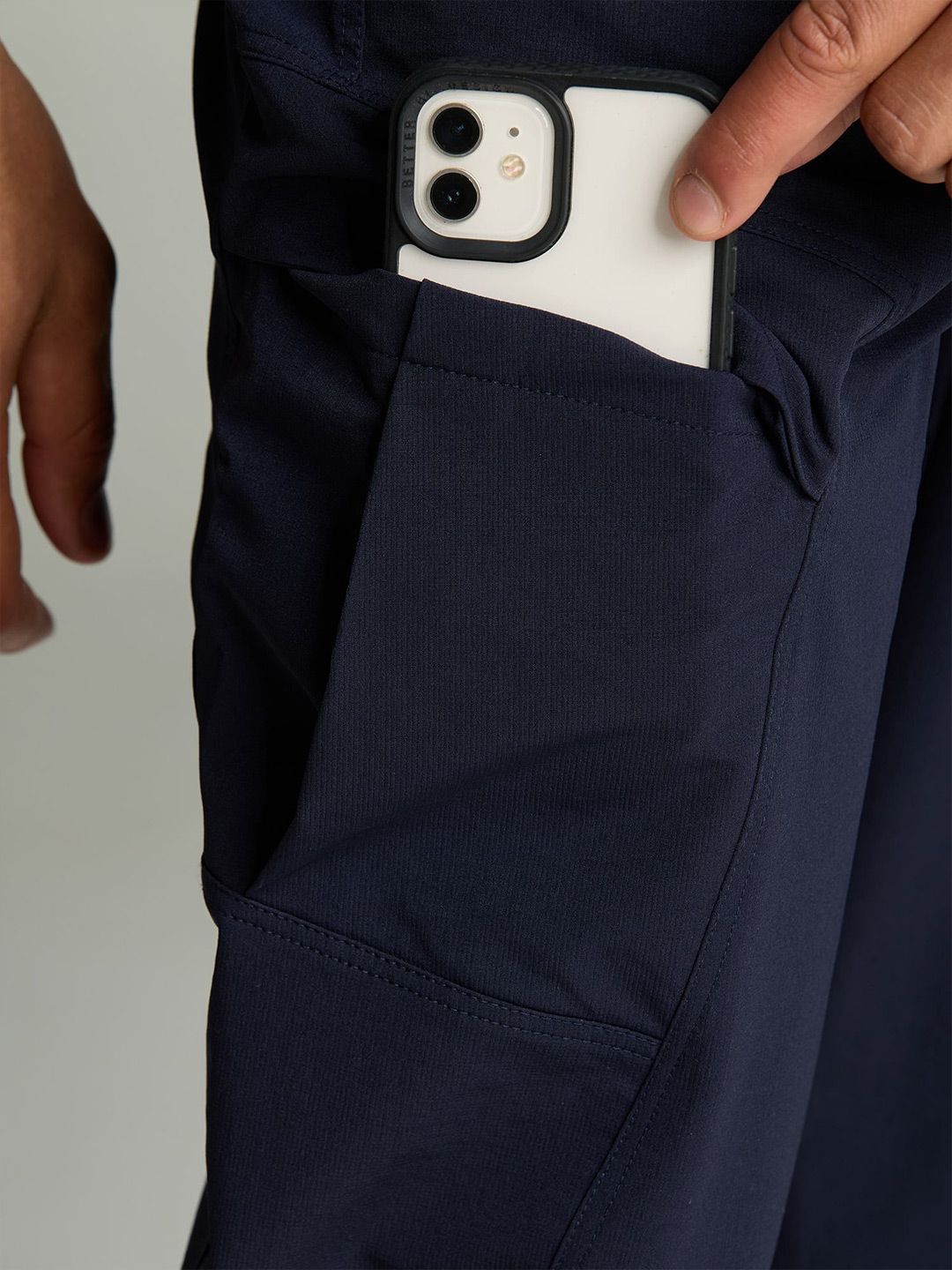 Navy Stride Cargo Pants