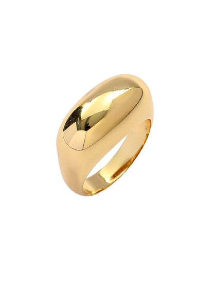 SALTY Golden Plated Stackable Rings For Women & Girls Stylish Adjustable Finger Ring