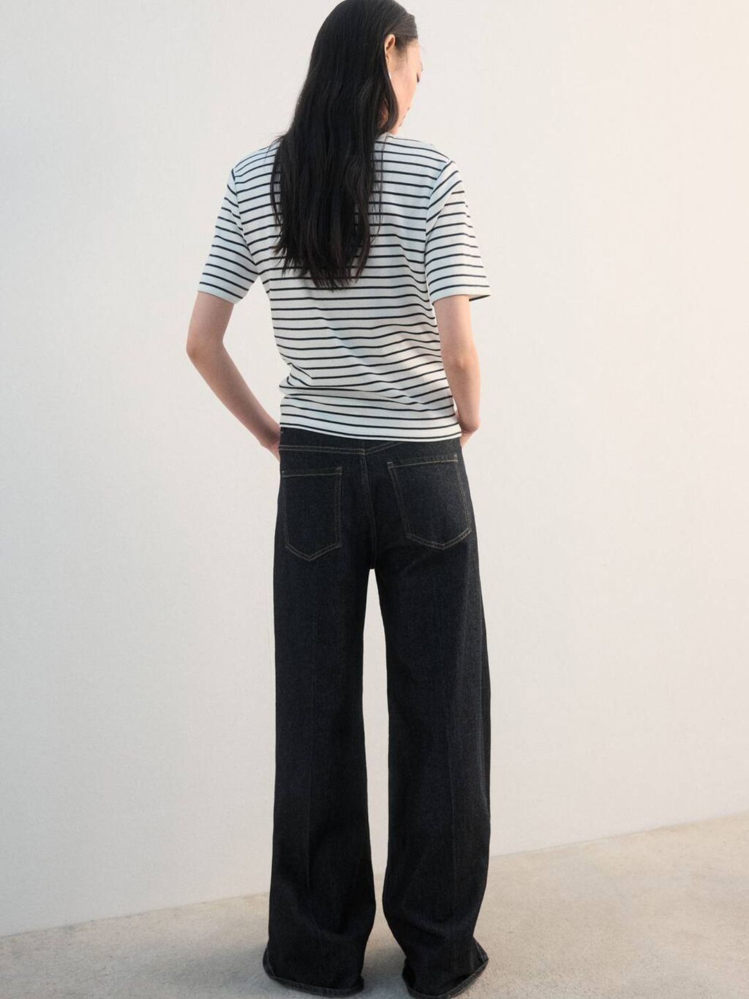 Women Striped Pure Cotton T-shirt