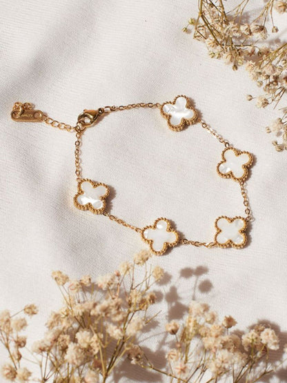 SALTY  Women & Girls Set Of 2 Bracelet - Victorian white & Lucky Irish - Bracelets