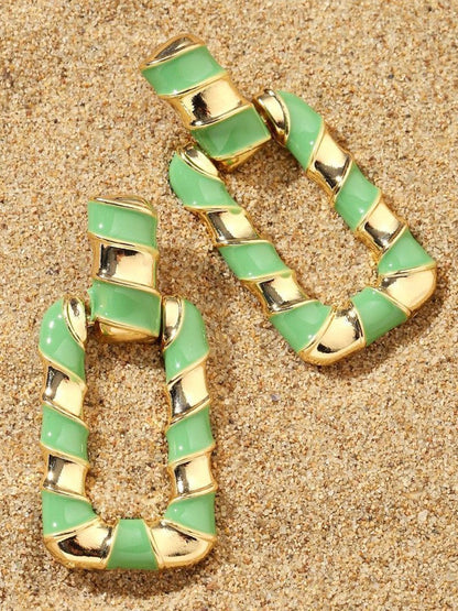 SALTY Gleaming Earthy Luxury Drop Earrings