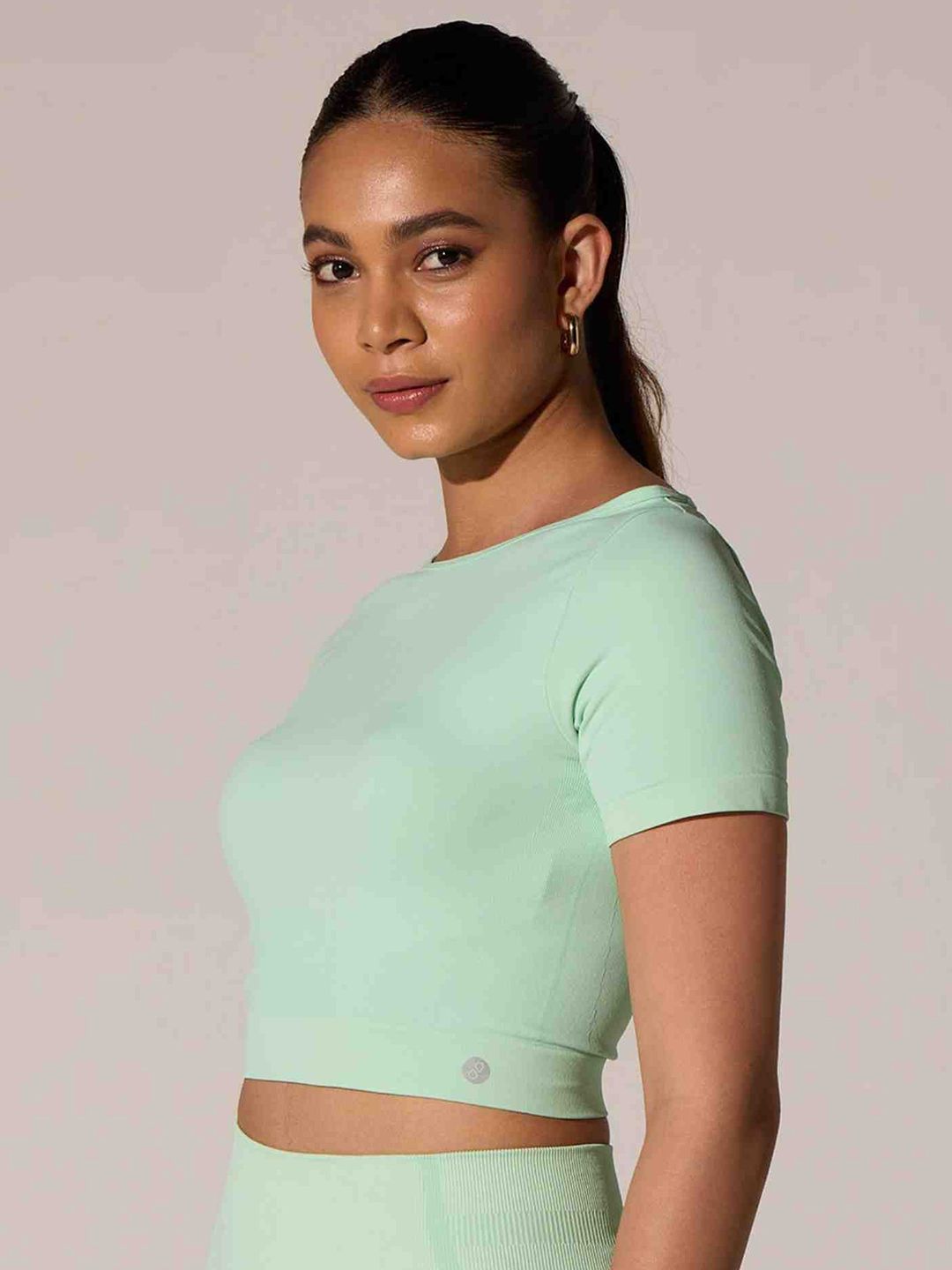 Mint Seamless Sculpt Tee
