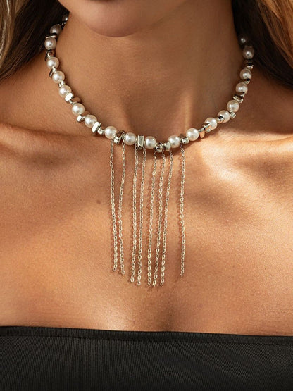 Copper Copper-Plated Enamelled Necklace