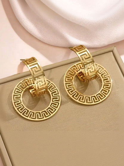 Circular Drop Earrings