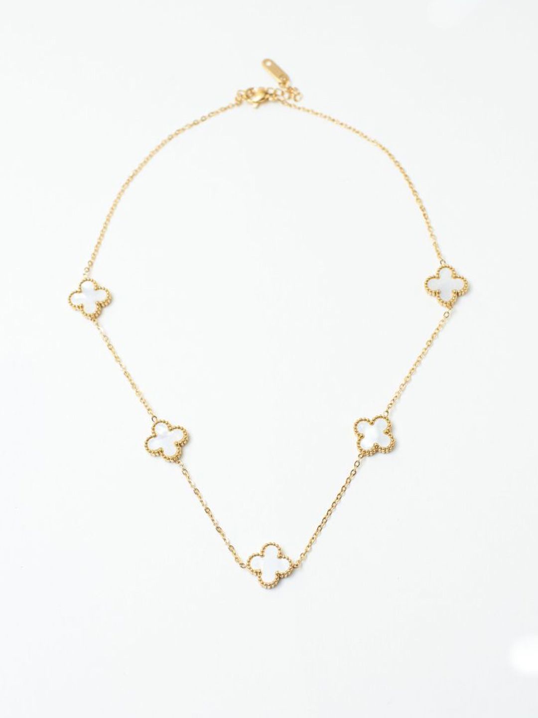 SALTY Dove & Baguette Pendant Chain & Stones Studded Ring Jewellery Set