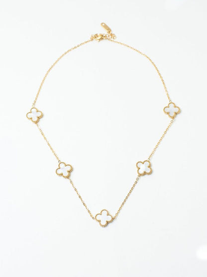 SALTY Dove & Baguette Pendant Chain & Stones Studded Ring Jewellery Set