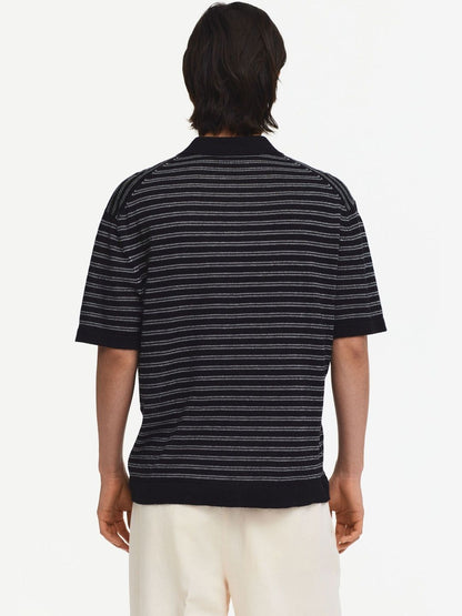Regular Fit Linen-Blend Polo Shirt