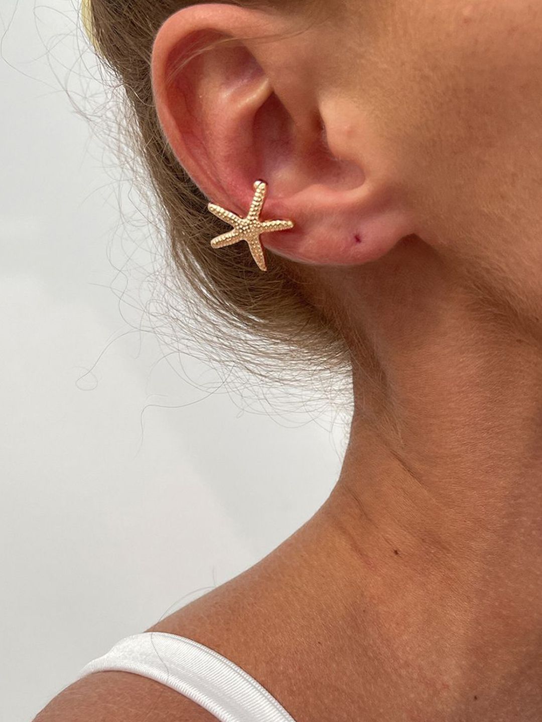 Gold-Plated Star Shaped Studs