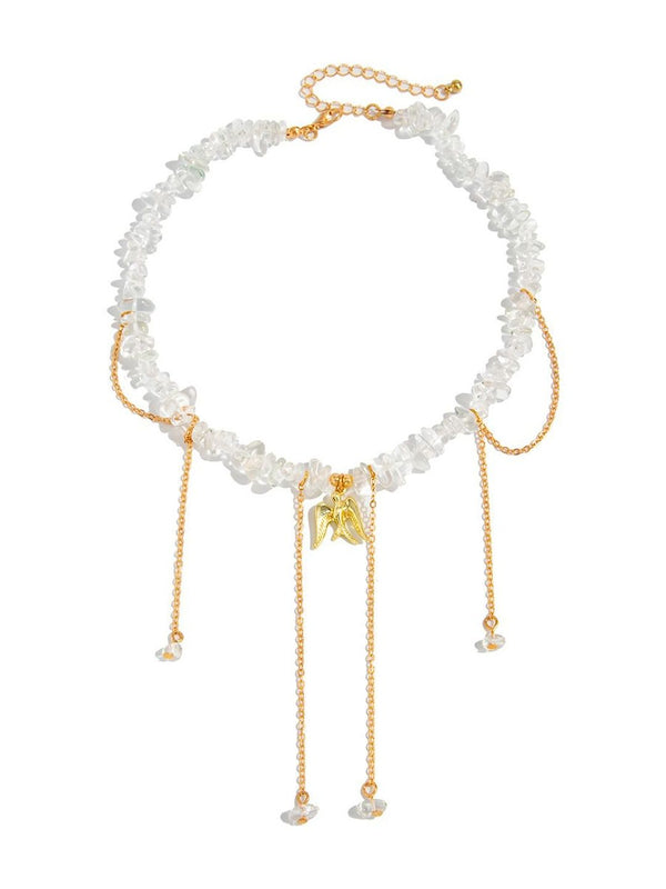 Gold-Plated Enamelled Necklace