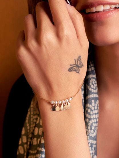 SALTY Pack of 2 Women Gypsy Pearl Bracelet