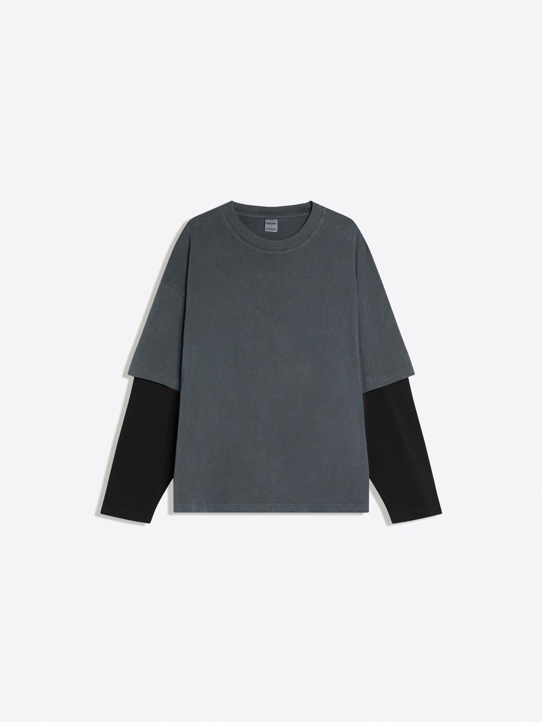Double sleeve print T-shirt