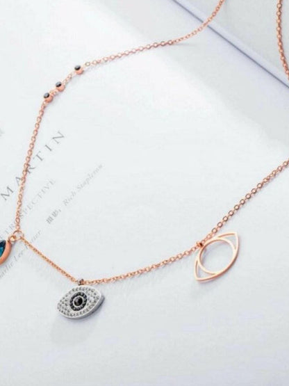 SALTY Sapphire Evil Eye Necklace For Women & Girls
