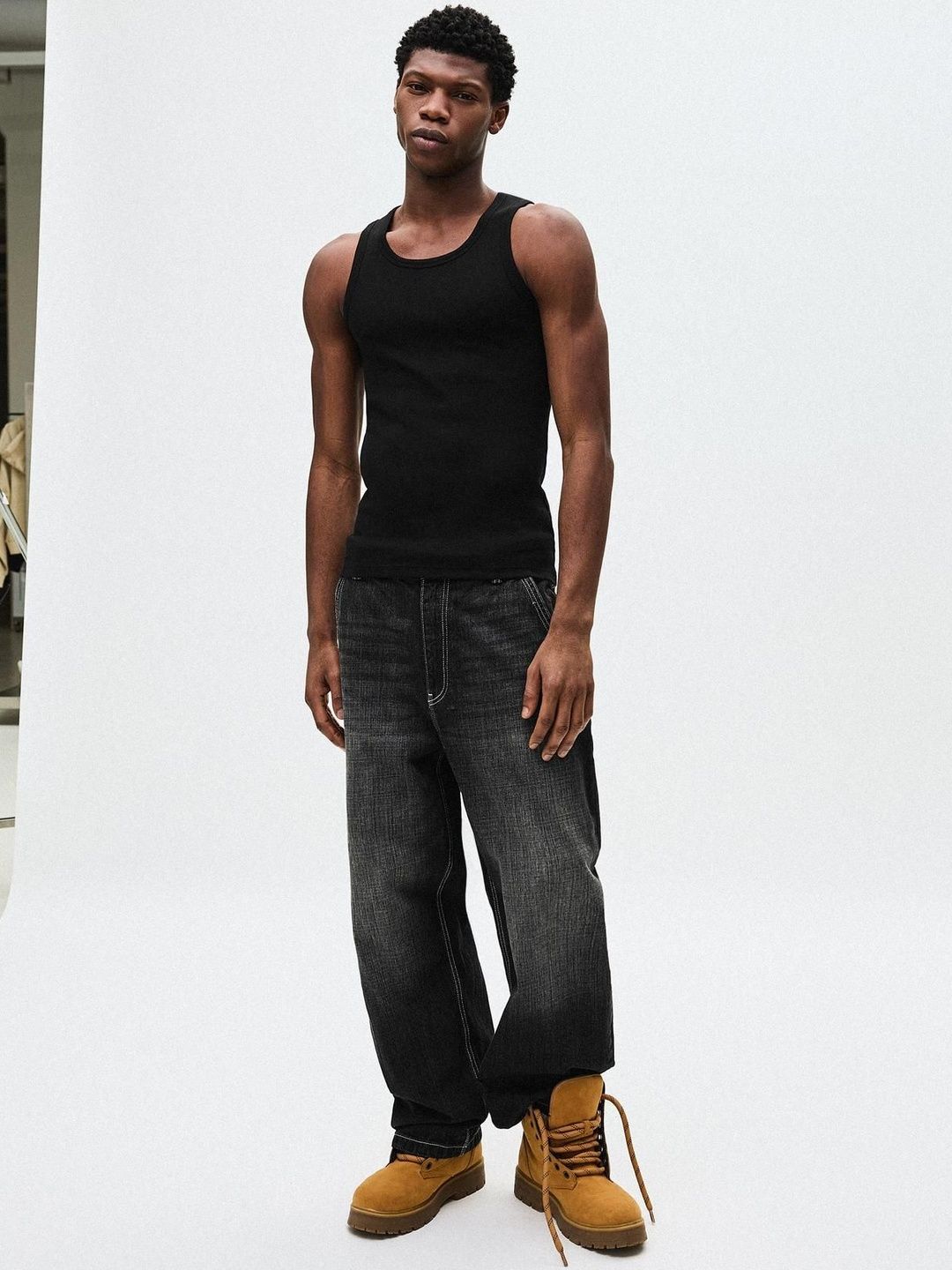 Ribbed vest top