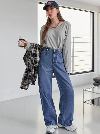 Women High-Rise Straight Fit Stretchable Jeans