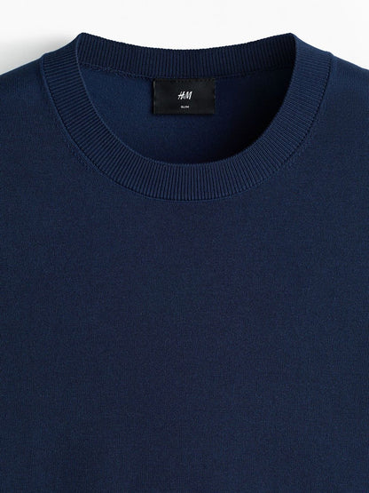 Slim Fit Knitted T-Shirt