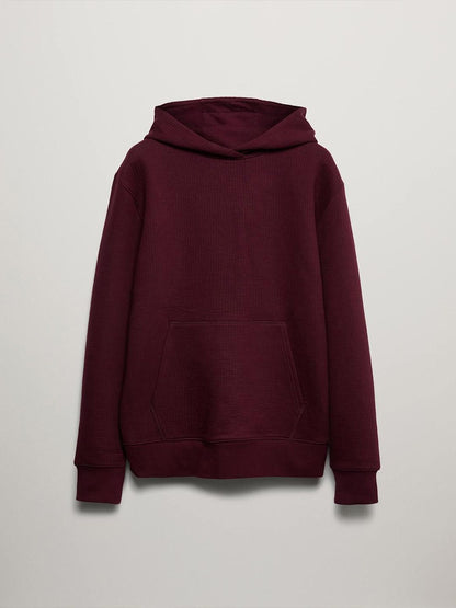 Cotton Rich Quilted Hoodie