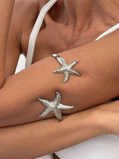 Women Silver-Plated Cuff Bracelet