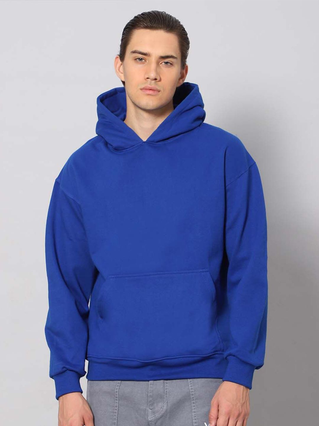 Men Hooded Long Sleeves Pullover Sweatshirt