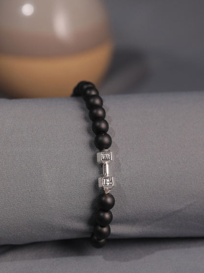 SALTY Men Strength Beads-Beaded Elasticated Bracelet
