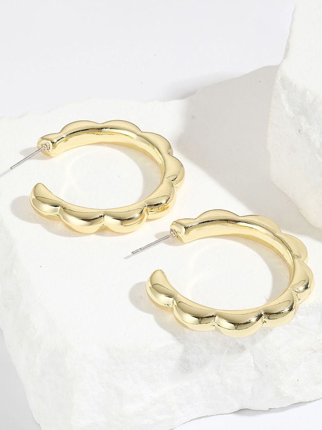 Circular Half Hoop Earrings