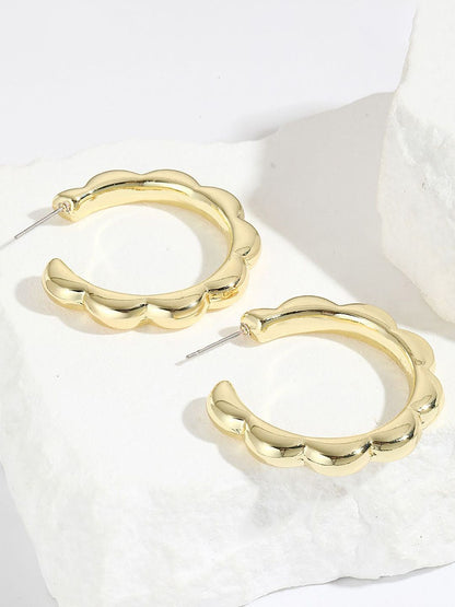 Circular Half Hoop Earrings