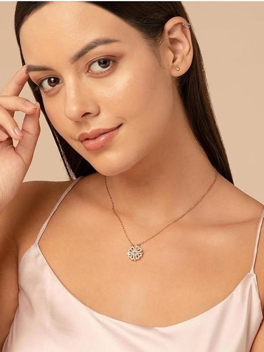 SALTY Heart-Shaped Magnetic Necklace & Pearl Perfection Earrings Jewellery Set