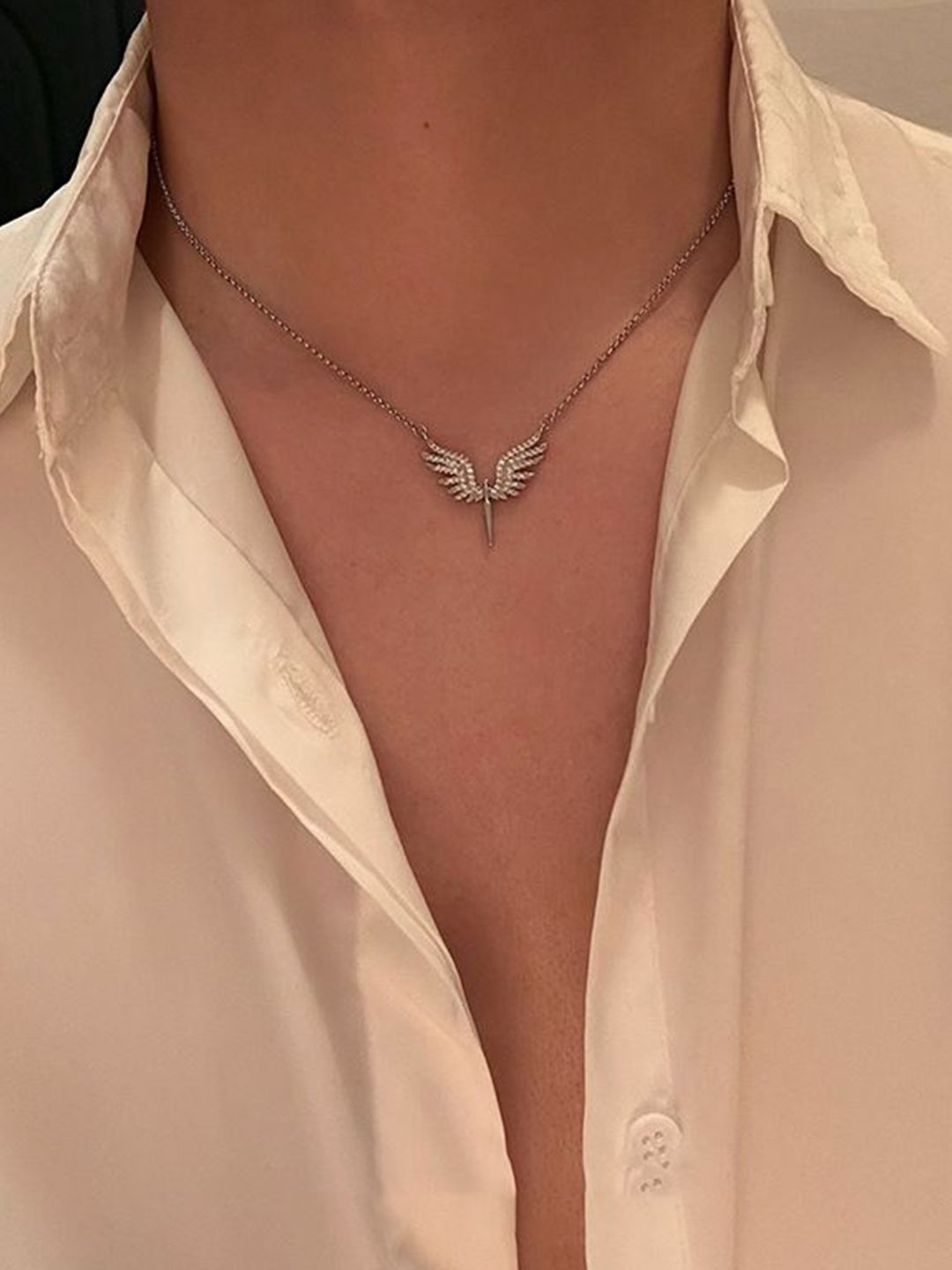 Women Silver-Plated Necklace