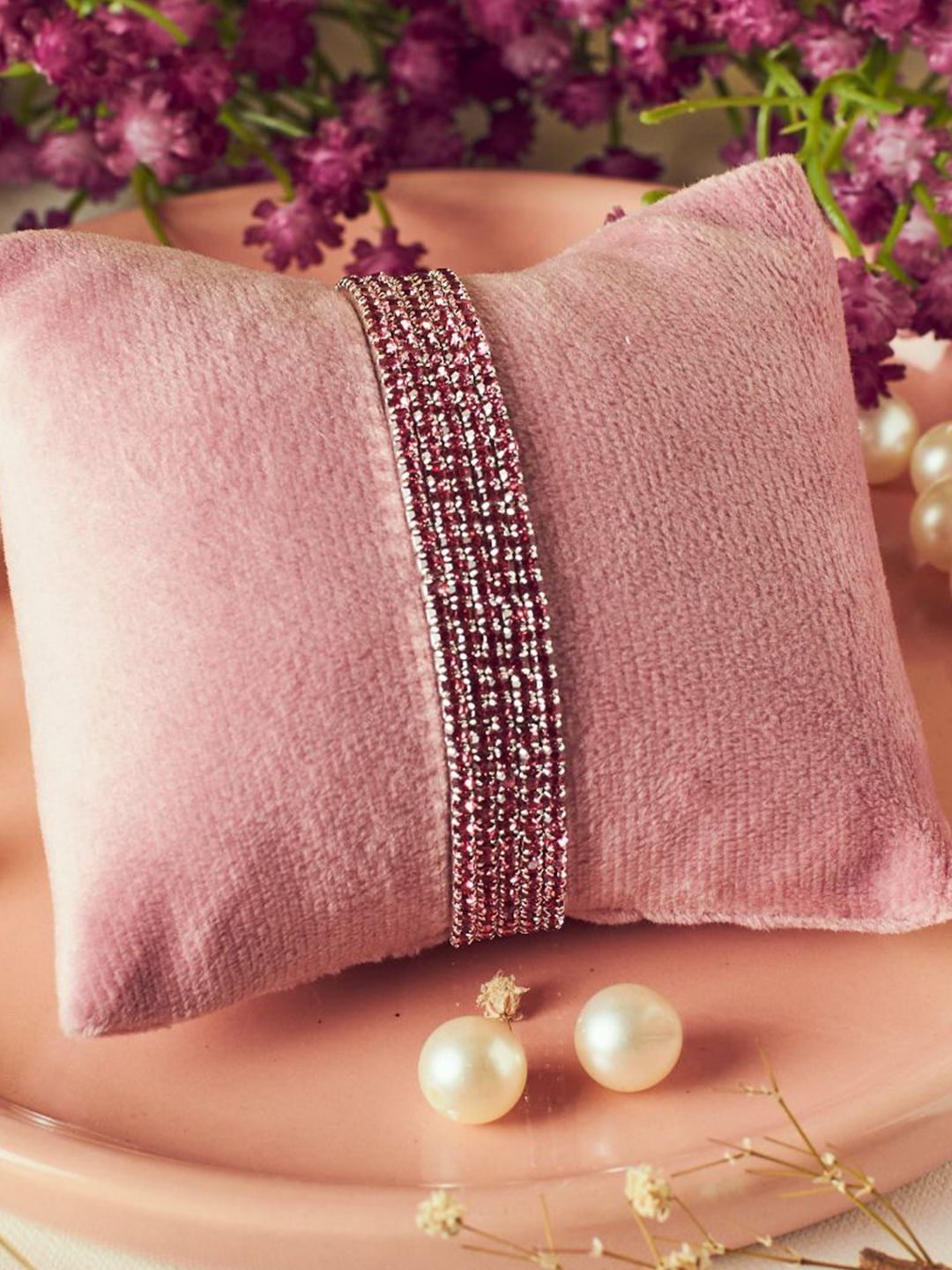 SALTY Pack of 2 Women Rich Mulberry Stretchable Bands - Set of 5