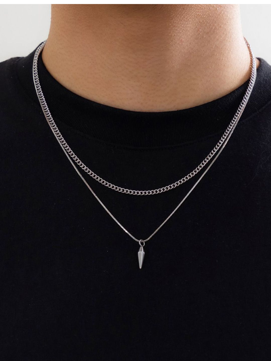 Silver-Plated Minimal Necklace