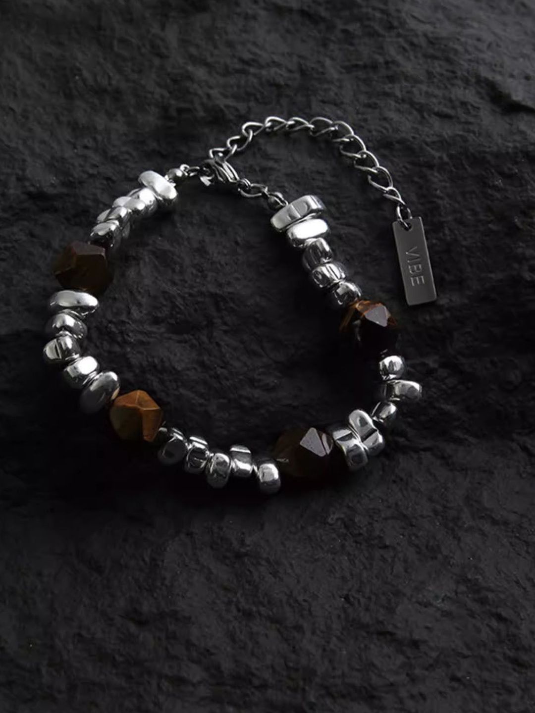 Men Silver-Plated Link Bracelet