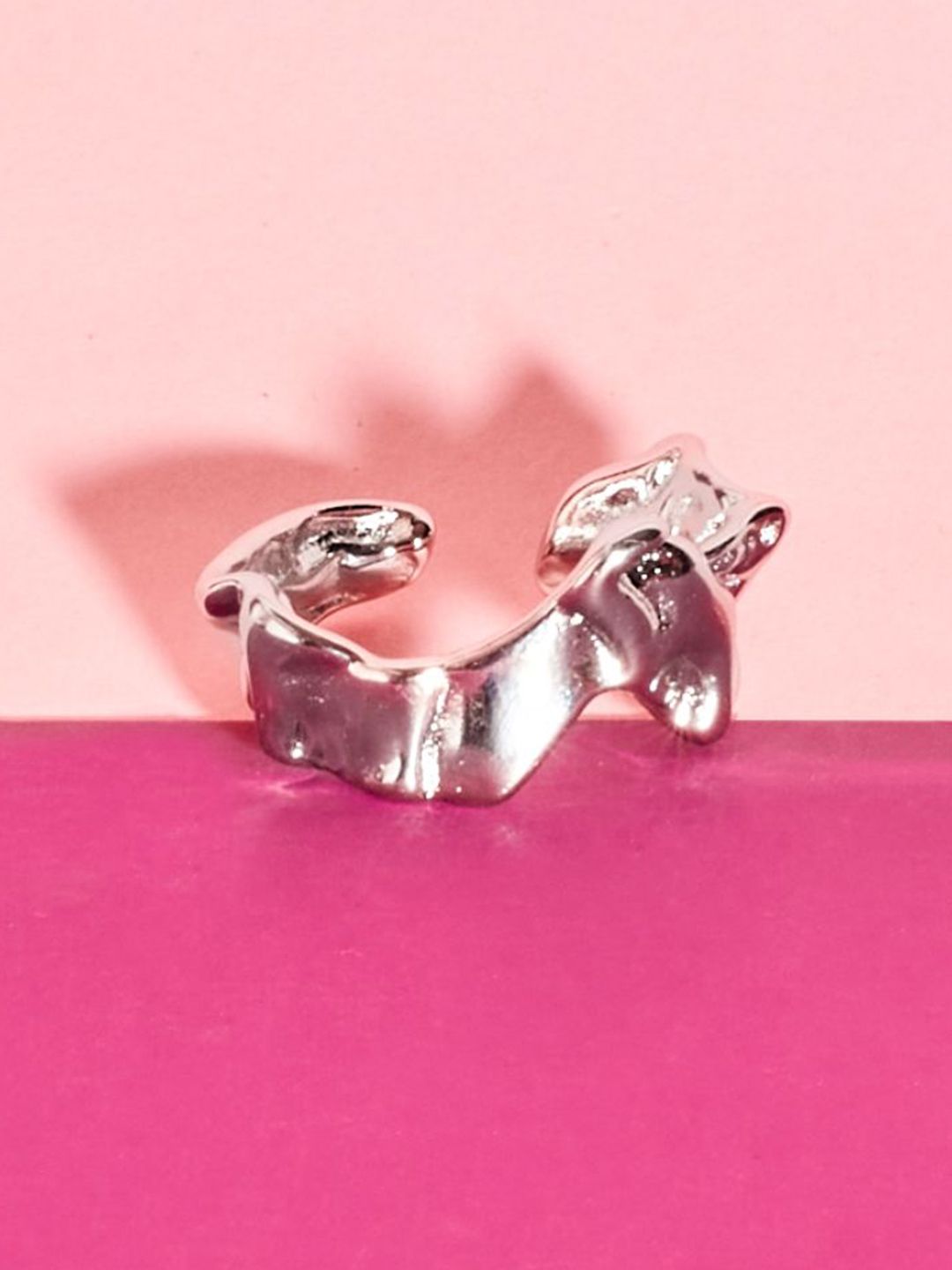 SALTY Timeless Silver Chunky Style Ring For Women & Girls
