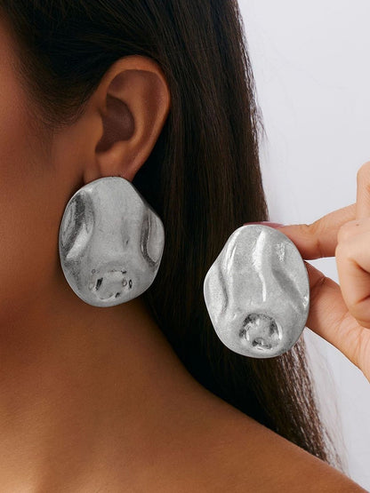 Women Silver Studs Earrings