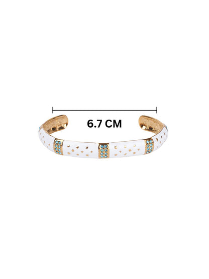 SALTY Pack of 2 Women Opulent Gold Cuff Accents Bracelet