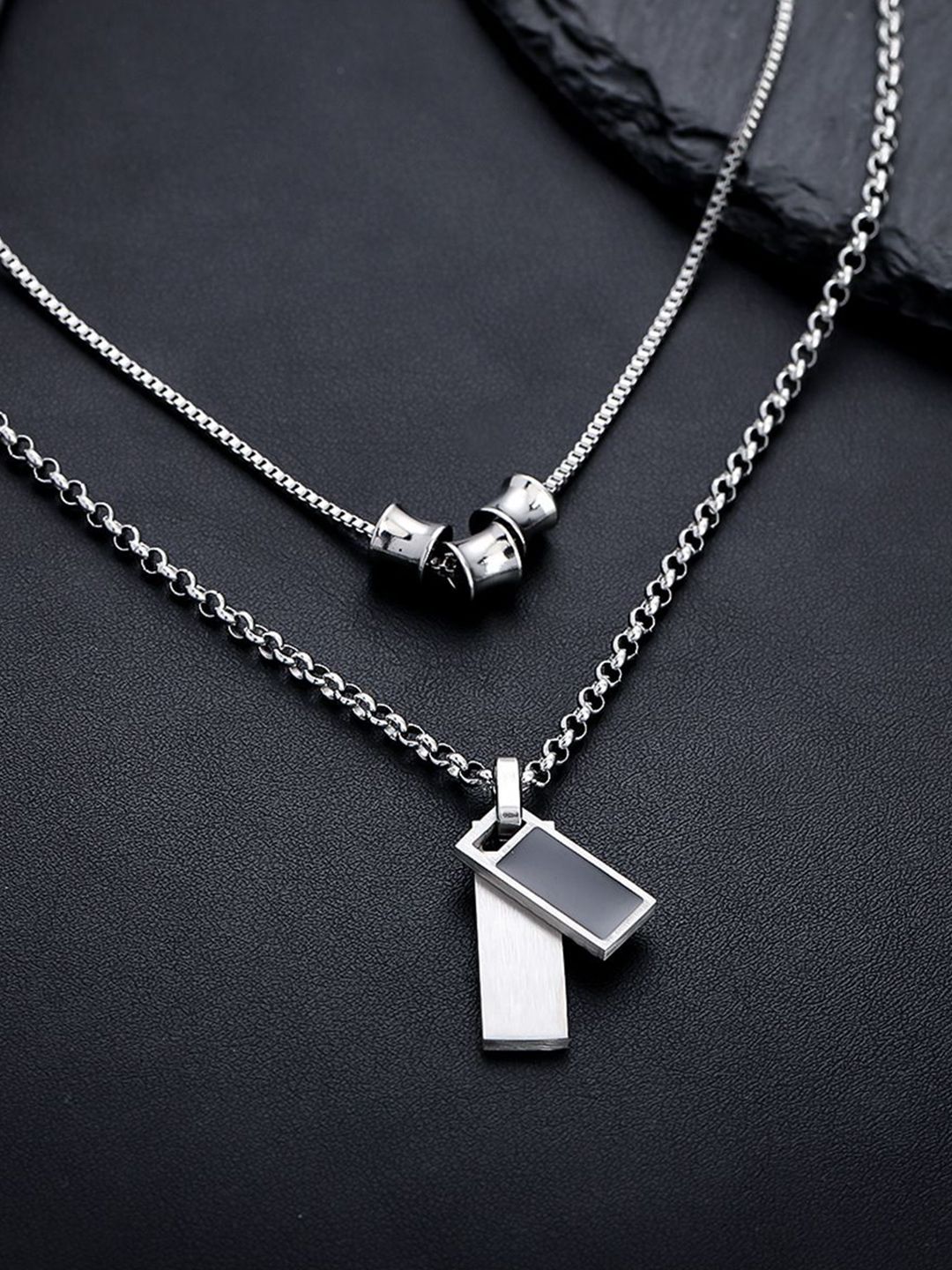 Stainless Steel Silver-Plated Chain
