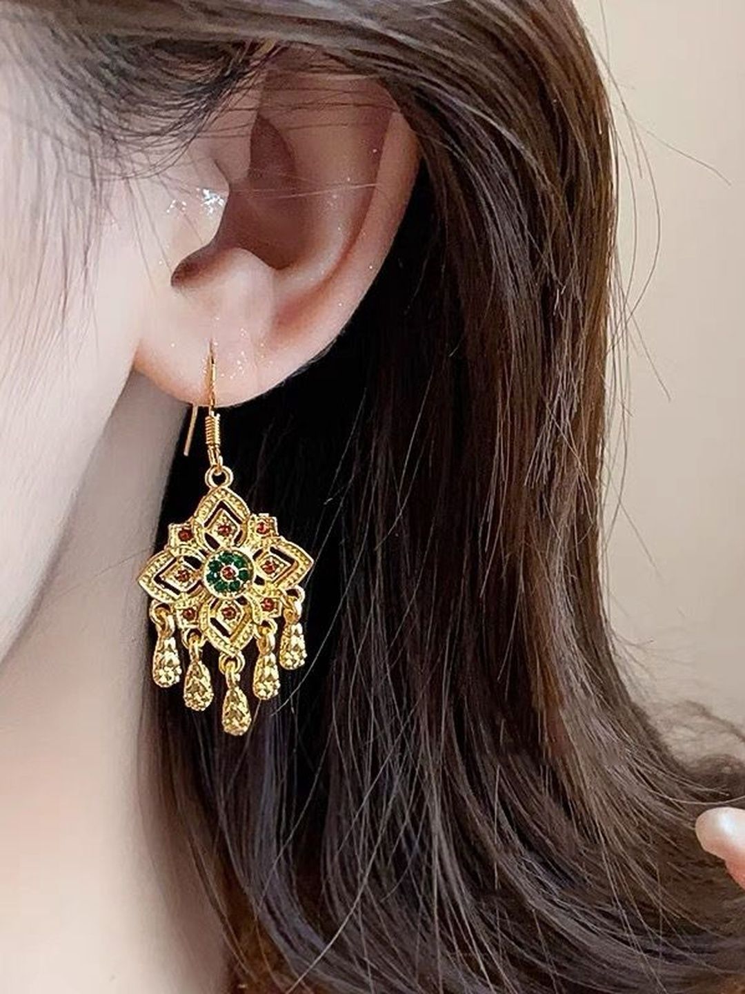 Geometric Drop Earrings