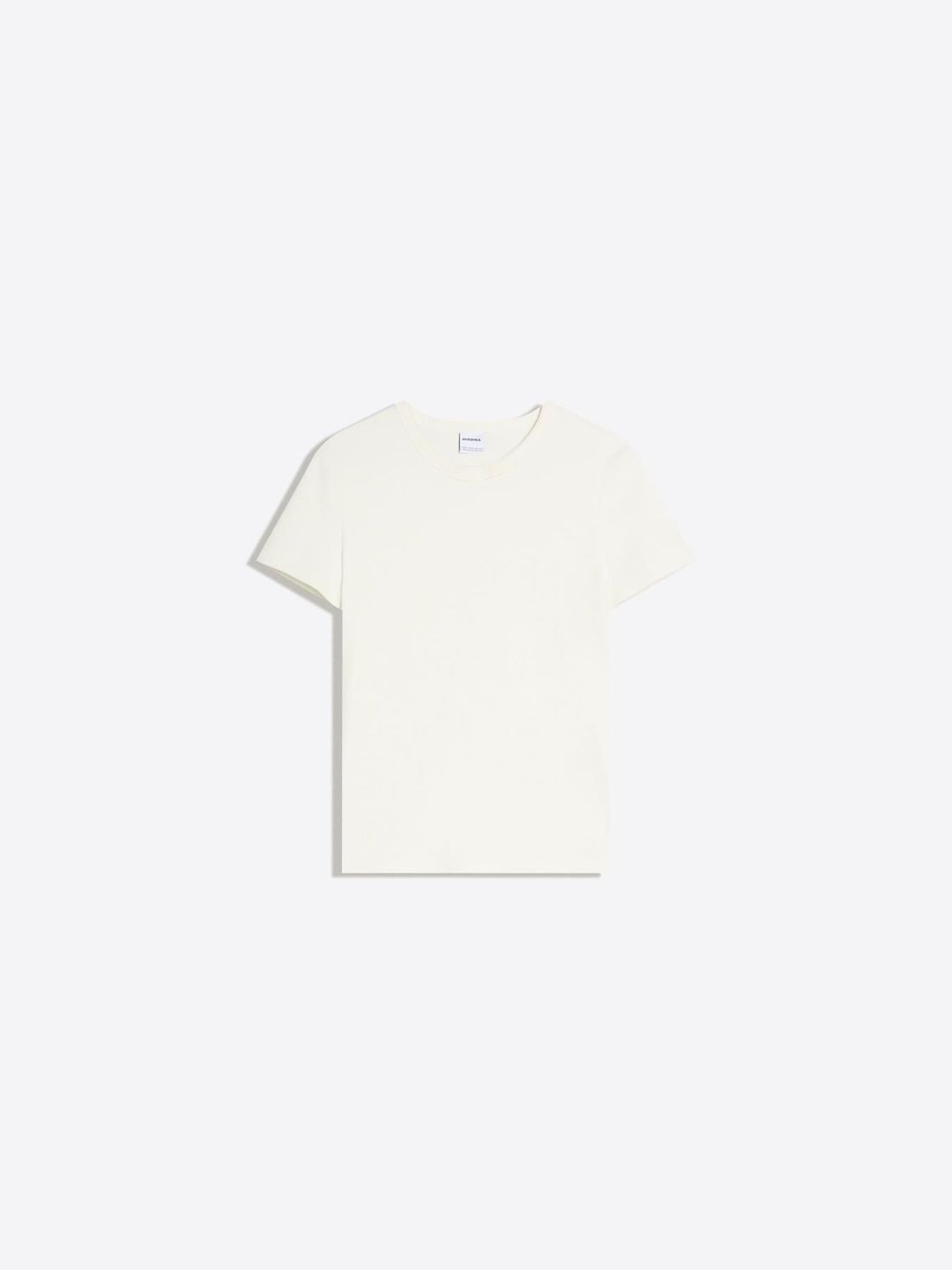 Basic rib short sleeve T-shirt