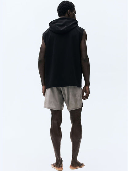 Regular Fit Sleeveless Sports Hoodie with DryMove