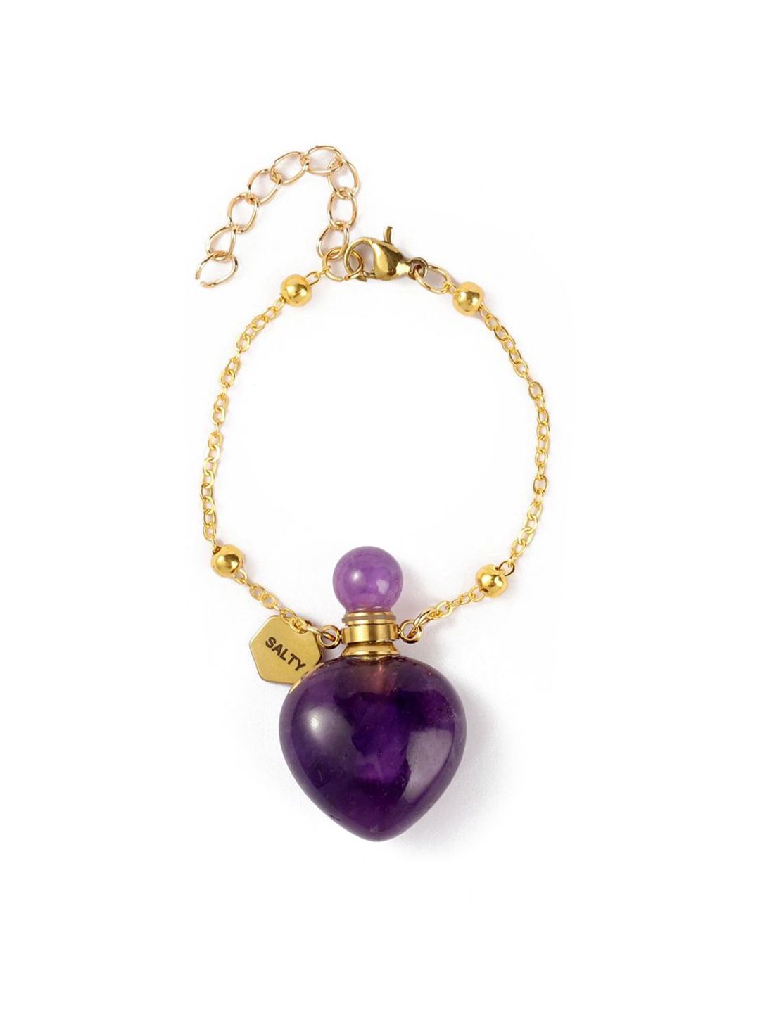 SALTY Women Quartz Perfume Bottle Charm  Bracelet
