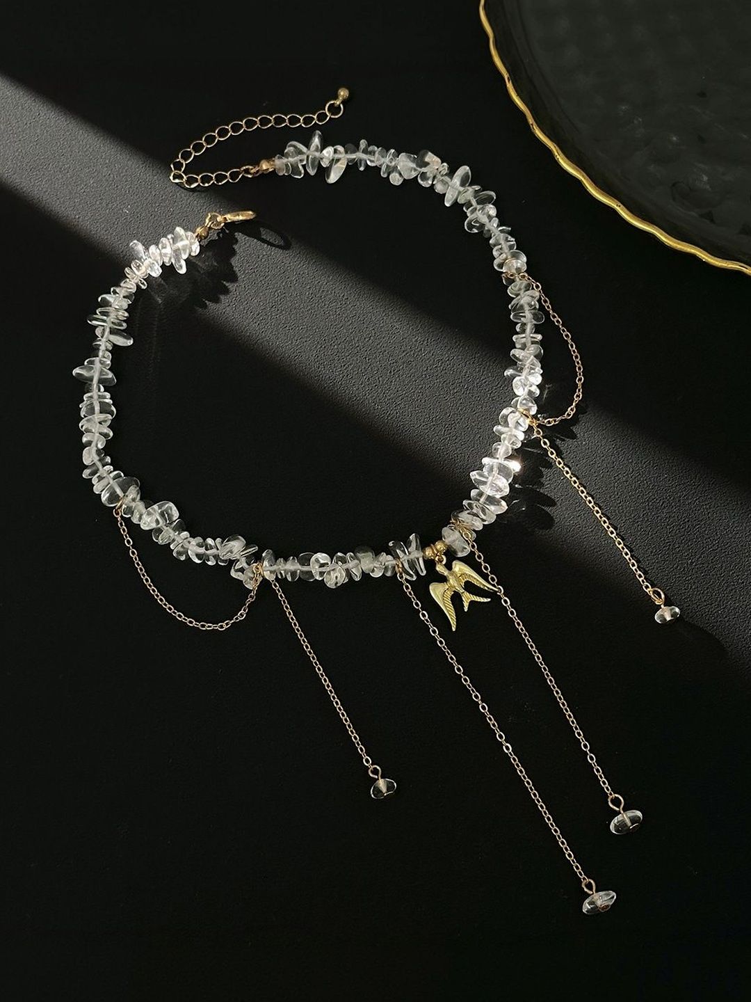 Gold-Plated Enamelled Necklace