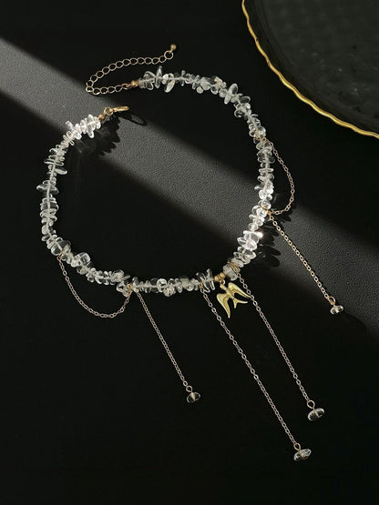 Gold-Plated Enamelled Necklace