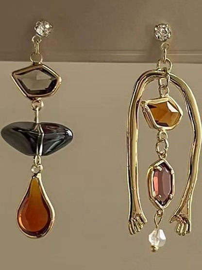 Geometric Drop Earrings