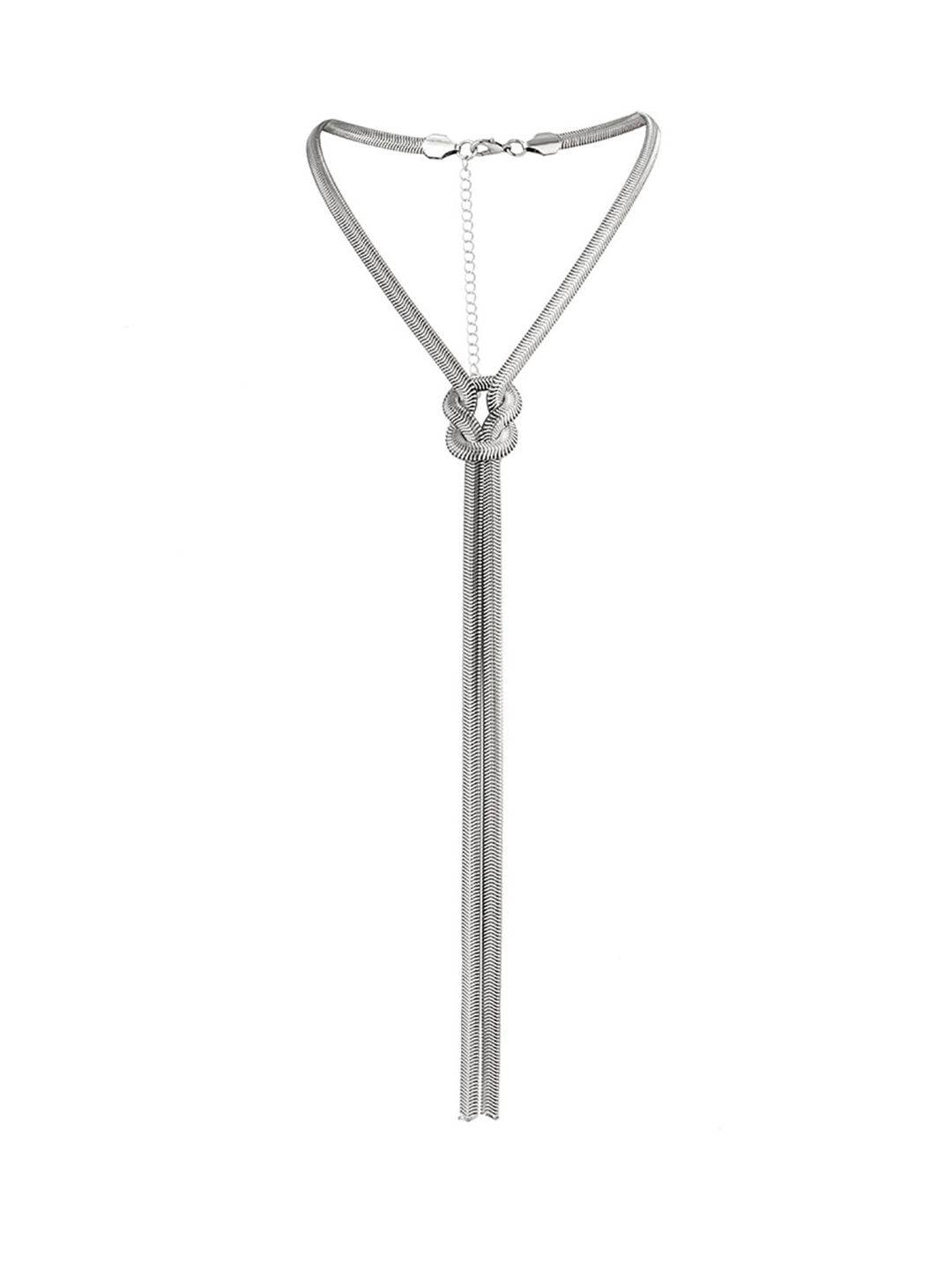 Silver-Plated Statement Necklace