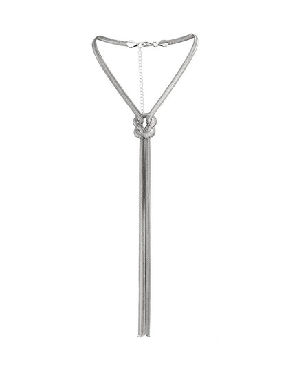 Silver-Plated Statement Necklace