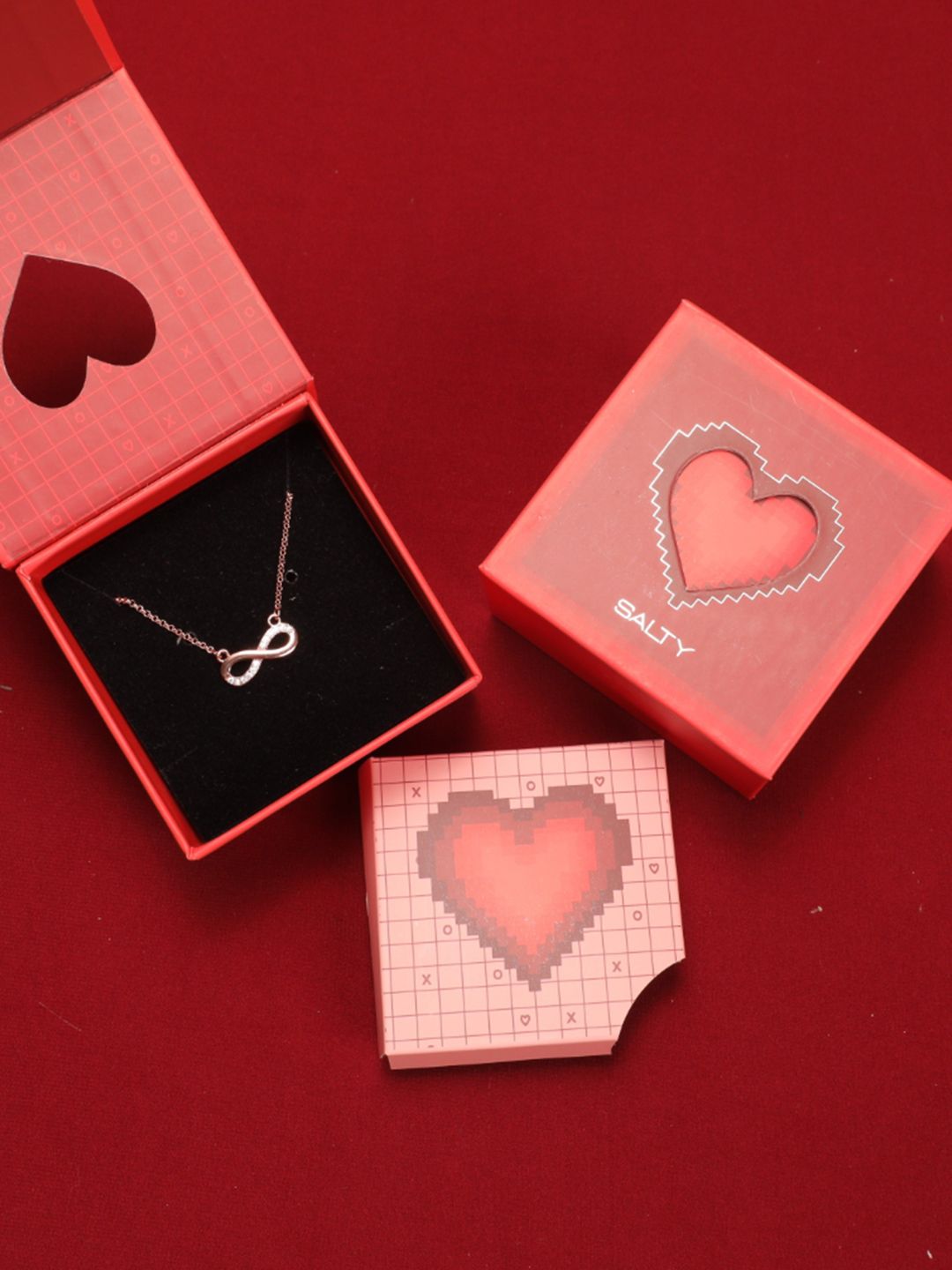 SALTY Rose Gold-Plated Eternal Connection Symbol Chain