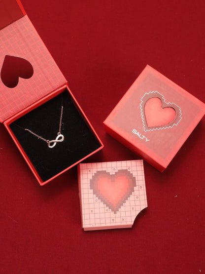 SALTY Rose Gold-Plated Eternal Connection Symbol Chain